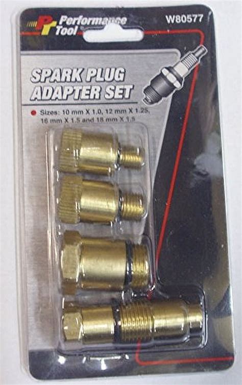 compression tester spark plug adaptor 10mm|12x1.25 compression tester adapter.